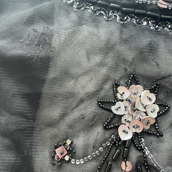 Anna Sui jacket size 4 sequin shawl coverup - Picture 7 of 9